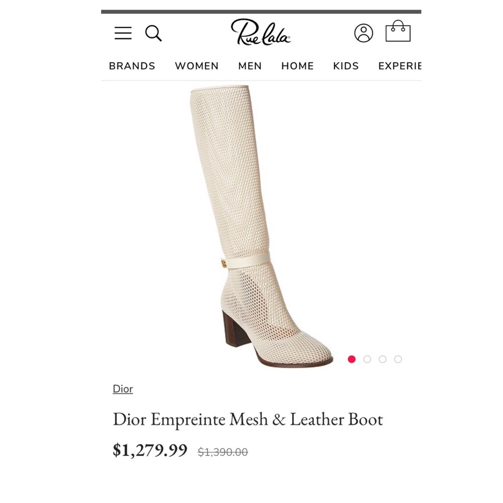 Christian Dior Empreinte Mesh & Leather Boot